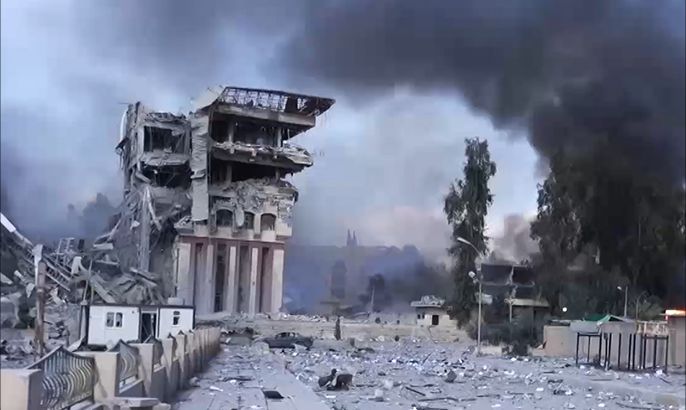 التحالف الدولي يستهدف مباني بجامعة الموصل