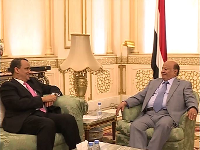 استقبل الرئيس اليمني عبد ربه منصور هادي المبعوث الأممي لليمن إسماعيل ولد الشيخ أحمد، وبحث الرجلان خلال اللقاء الذي عقد في العاصمة السعودية