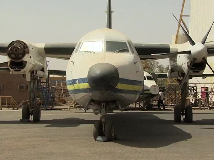 جانب من طائرات سودانير المعطلة في مطار الخرطوم ... خاصة بالجزيرة نت