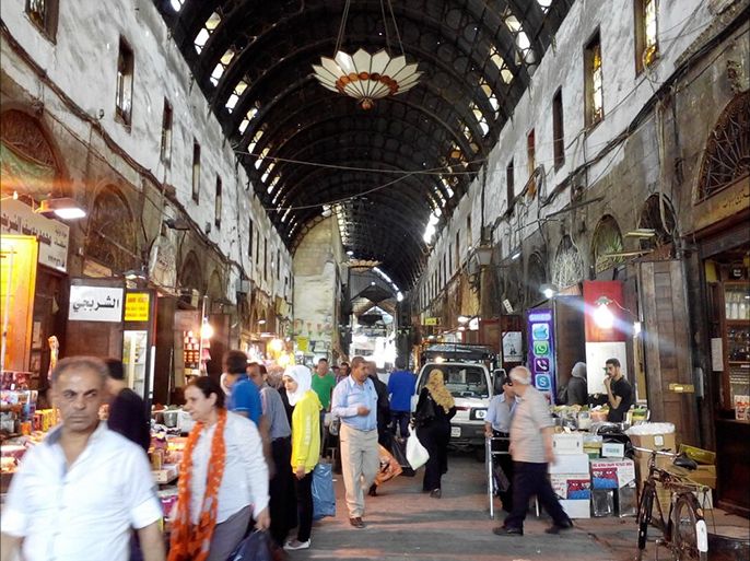 أحد الأسواق القديمة في العاصمة دمشق