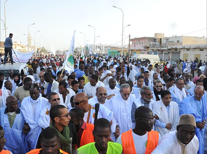 مسيرة منتدى المعارضة نواكشوط 7-5-2016 الجزيرة نت