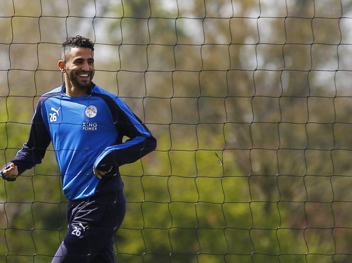 Britain Soccer Football - Leicester City Training - Leicester - 3/5/16 Leicester's Riyad Mahrez during training Reuters / Darren Staples Livepic EDITORIAL USE ONLY.