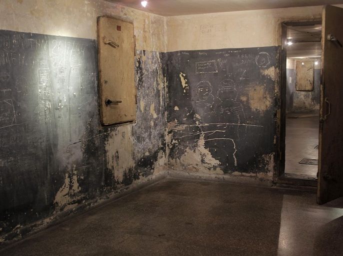(04/18) View of a Korai 4 prison cell used by the Gestapo secret police during WWII, in Athens, Greece, 09 June 2015. Thousands of Greeks were held in this facility during the Nazi occupation. During WWII, Greece lost 10 percent of its population, almost one million people, of which 400,000 starved to death, according to statistics. Greece has never waived its claim for war reparations from Germany, while survivors of Nazi atrocities in Greek towns and villages are currently in court battles to claim compensation. EPA/ORESTIS PANAGIOTOU PLEASE REFER TO THIS ADVISORY NOTICE (epa04800291) FOR FULL PACKAGE TEXT