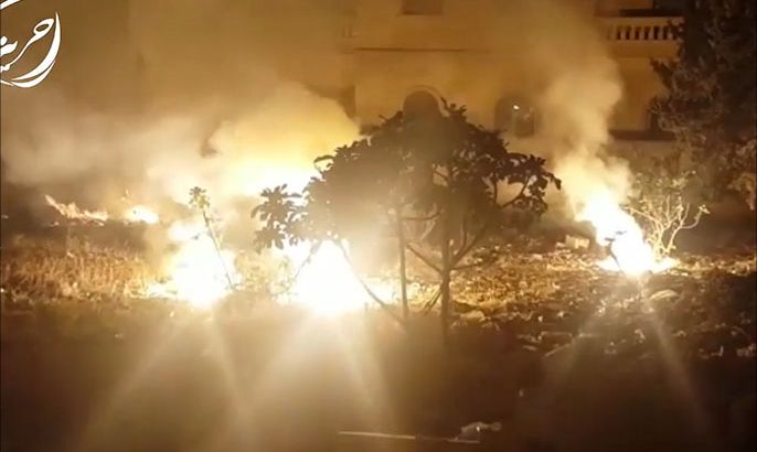 الطيران الروسي يحرق حريتان المدينة بالفوسفور