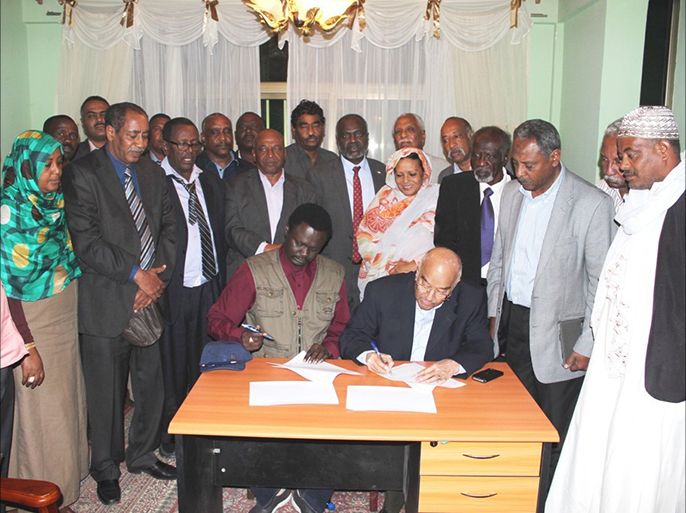 المعارضة توقع على نداء السودان في أديس أبابا