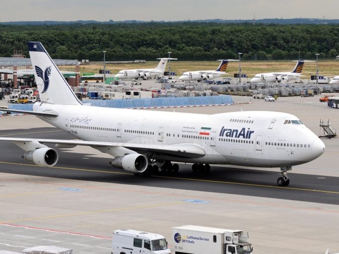 (FILE) A file picture dated 27 June 2008 shows Boeing 747 jumbo jet of Iranian carrier IranAir taxiing at Frankfurt airport, Frankfurt Main, Germany. Iran authorities on 19 June 2016 announced it reached a deal with Boeing to but 100 airplanes. The deal is pending approval by the US government.