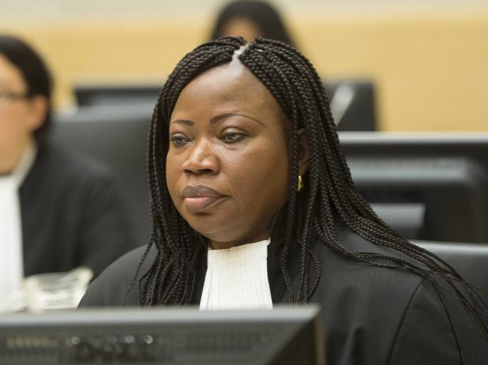 Chief Prosecutor Fatou Bensouda awaits the start of the hearing against former Congolese rebel leader Bosco Ntaganda at the International Criminal Court in The Hague, The Netherlands 10 February 2014. Ntaganda had been one of the court's longest-sought fugitives until he unexpectedly became the first suspect to voluntarily turn himself in by seeking refuge last week at the US Embassy in the Rwandan capital, Kigali. Judges are to decide if there is enough evidence to