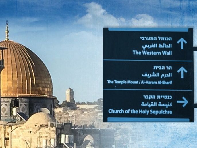 تصميم-تهويد الأسماء الجغرافية والمواقع الأثرية في مدينة القدس