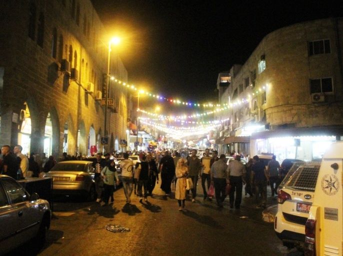 البلدة القديمة من القدس ليلا
