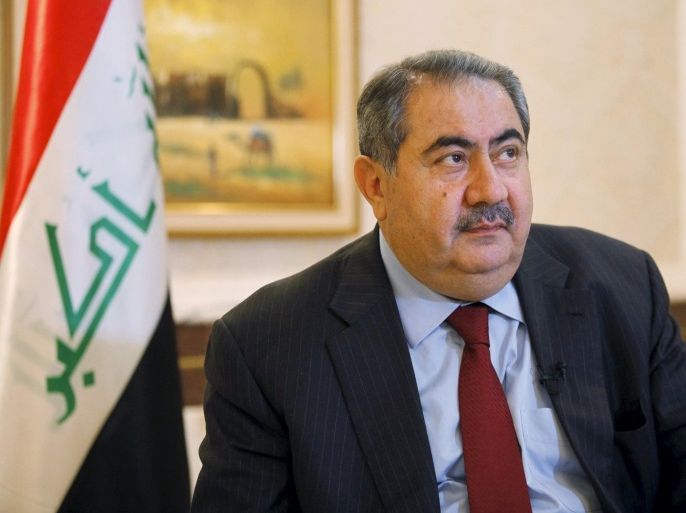 Iraq's then-Foreign Minister Hoshyar Zebari listens during an interview with Reuters in Baghdad, Iraq in this June 18, 2013 file photo. To match Special Report MIDEAST-CRISIS/IRAQ-ISLAMICSTATE REUTERS/Thaier al-Sudani/Files