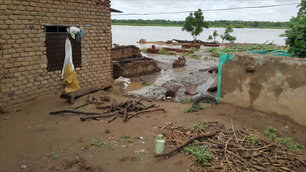 أضرار فيضان النيل بمناطق كركوج ودونتاي والصابونابي جنوب مدينة سنجة ولاية سنار- السودان - صور خاصة بالجزيرة نت