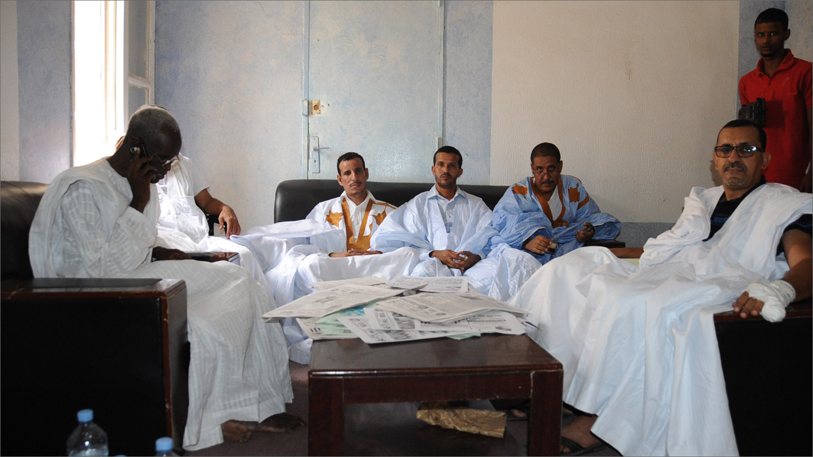 جانب من اجتماع تنسيقي لمديري جرائد موريتانية (الجزيرة)