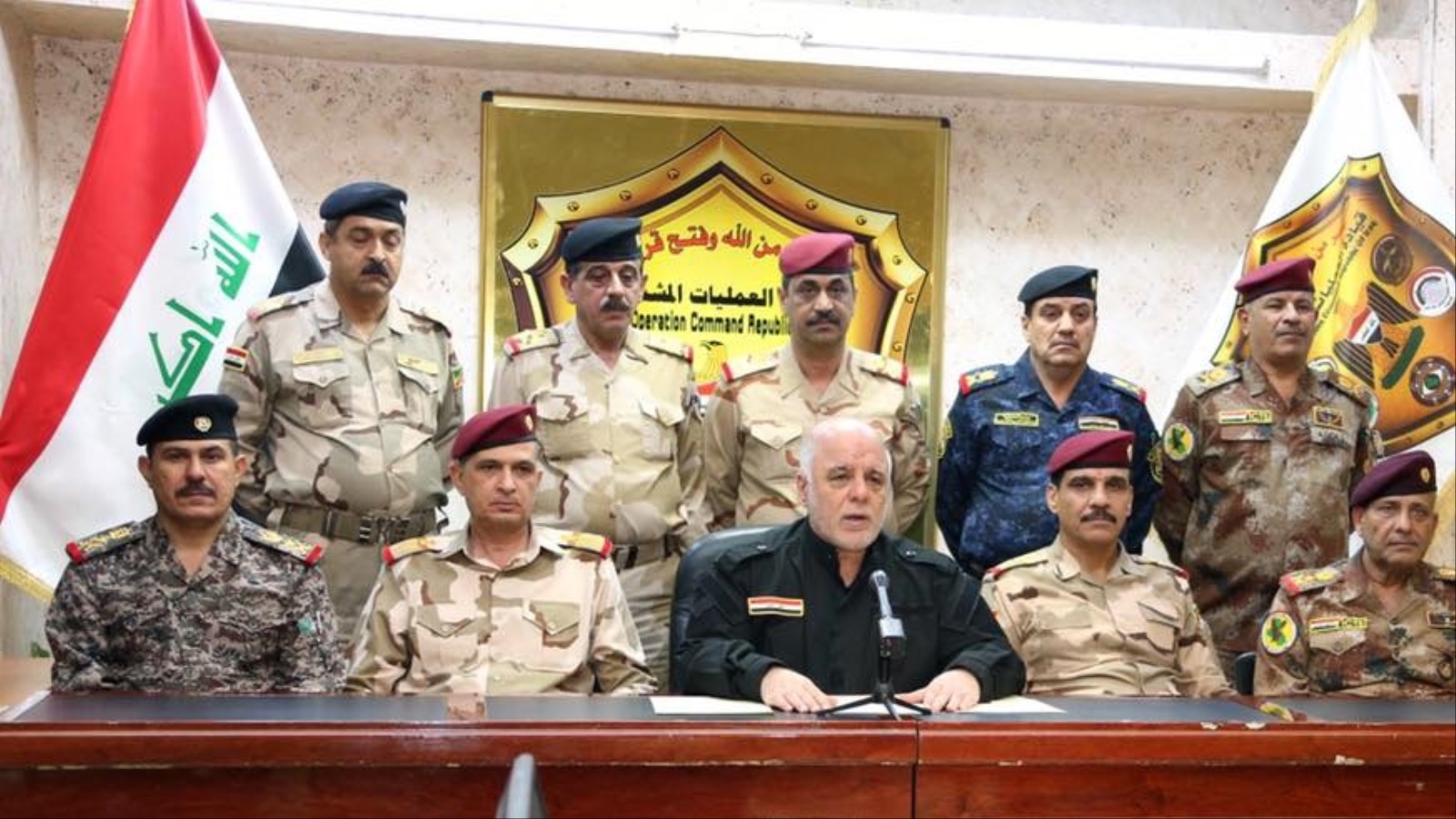 ‪العبادي قال إن دخول الموصل سيقتصر على الجيش والشرطة‬ (موقع رئيس الوزراء العراقي على فيسبوك)
