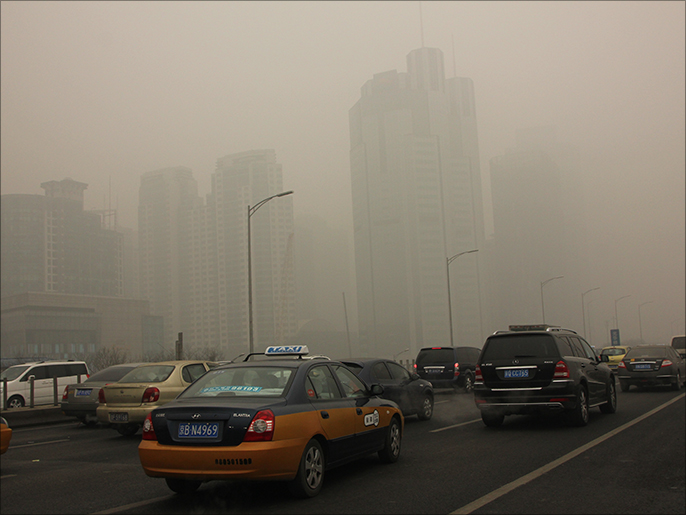 ‪الصين تمتلك أعلى معدلات الوفيات في العالم الناجمة عن تلوث الهواء‬  (الجزيرة)