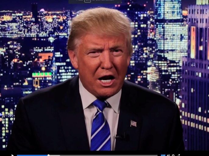 Republican U.S. presidential nominee Donald Trump is seen in a video screengrab as he apologizes for lewd comments he made about women during a statement recorded by his presidential campaign and released via social media after midnight October 8, 2016. Donald J. Trump via Reuters/Handout FOR EDITORIAL USE ONLY. NO RESALES. NO ARCHIVES.