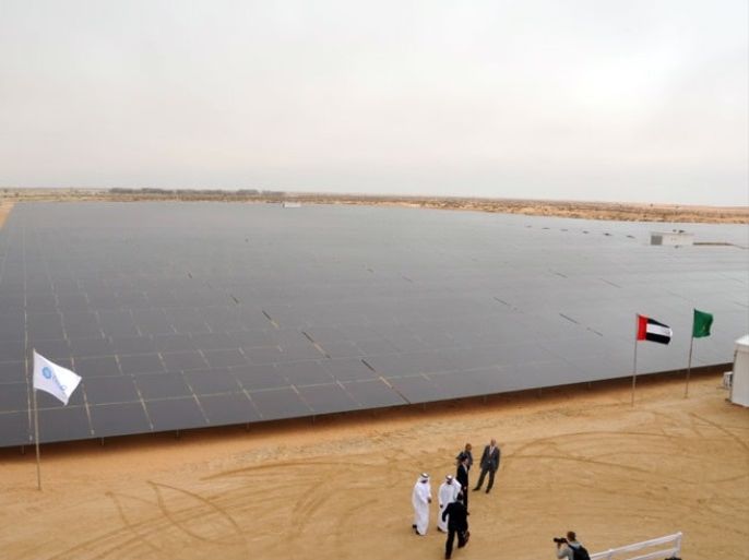 جانب من المحطة-تقرير/افتتاح أكبر محطة للطاقة الشمسية في إفريقيا - موريتانيا 2013