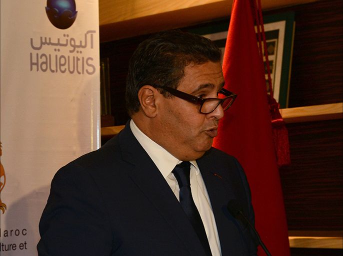 epa03799565 European Commissioner for Fisheries and Maritime Affairs, Maria Damanaki (L) and Moroccan Minister of Agriculture and Fisheries, Aziz Akhenouch (R) are seen after signing a Protocol to the Fisheries Partnership Agreement, in Rabat, Morocco, 24 July 2013. Commissioner Damanaki initialled the four-year Protocol with Morocco, which includes 6 fishing categories exploited by both industrial and small-scale fleet segments and total financing of 40 million euros. The agreement still needs to be approved by the European parliament. EPA/ABDELHAK SENNA