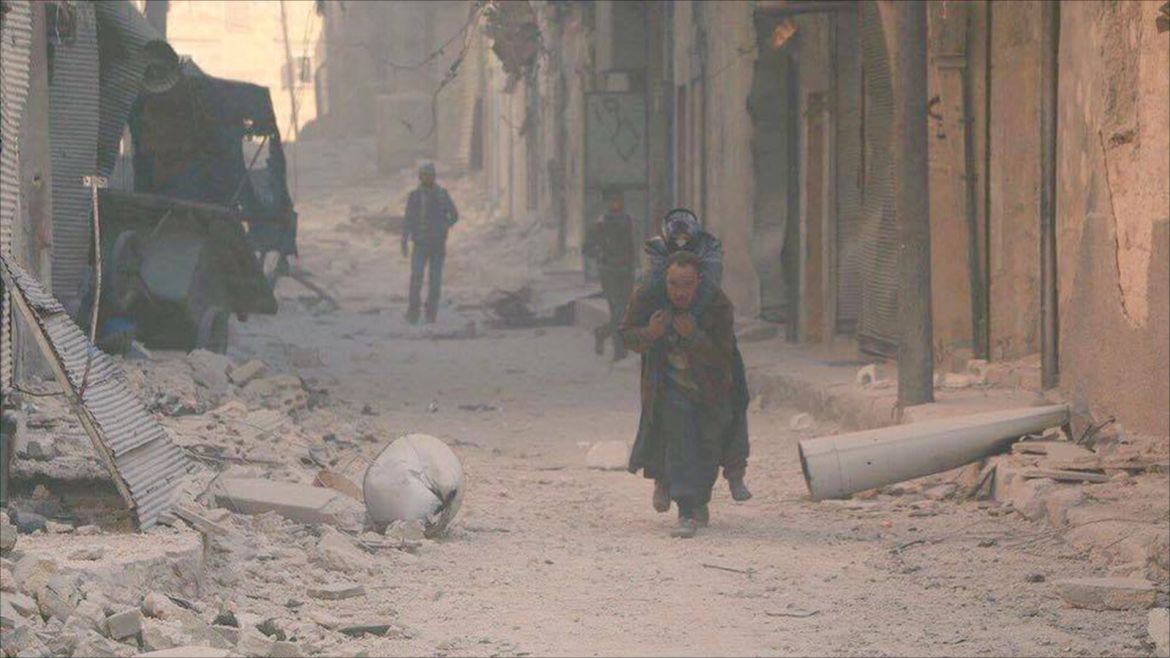 وسائل الإسعاف بأحياء حلب بعد خروج  الدفاع المدني عن الخدمة