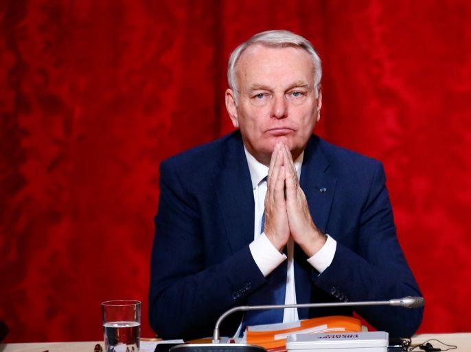 French Foreign Minister Jean-Marc Ayrault listens to speeches during the opening of the Strategic Attractiveness Council at the Elysee Palace in Paris, France, November 18, 2016. REUTERS/Francois Mori/Pool