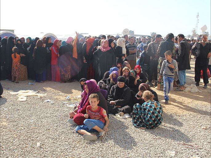 نازحي الموصل( المصدر هو : المجلس النرويجي للاجئين)