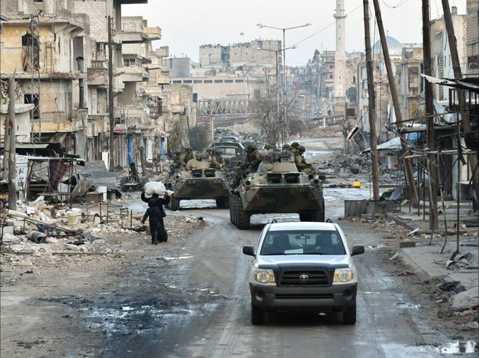 وزارة الدفاع الروسية تنشر صورا لانتشار مكثف لقوات روسية في حلب بينها جنود من القوات الخاصة