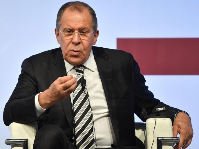 Minister of Foreign Affairs of Russia Sergey Lavrov during the second edition of the Med-Mediterranean dialogues in Rome, Italy, 02 December 2016. The Rome Med-Mediterranean dialogues are an annual high-level initiative organized by the Italian Ministry of Foreign Affairs and the Italian Institute for International Political Studies (ISPI).