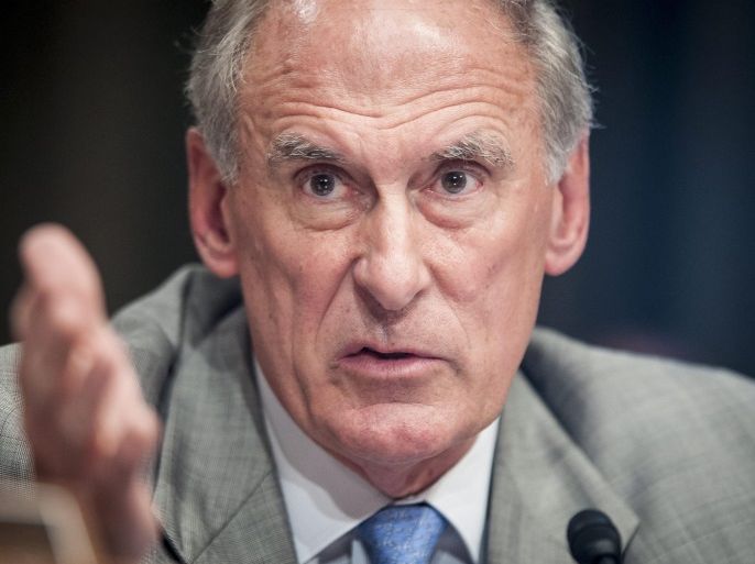 (FILE) - Indiana Senator Dan Coats attends a Senate Appropriations Committee hearing on Capitol Hill in Washington, DC, USA, 13 June 2012 (reissued 06 January 2017). According to news reports on 05 January 2017, US President-elect Trump is to name Dan Coats as Director of national intelligence.