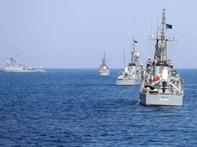 Saudi warships are seen during ÒGulf Shield 1Ó exercise by members of Royal Saudi Navy, east of Saudi Arabia, October 9, 2016. REUTERS/Faisal Al Nasser