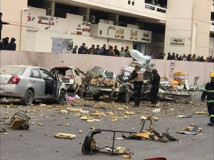 انفجار سيارة مفخخة في ساحة الرصافي وسط بغداد