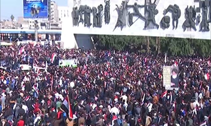 مظاهرات ببغداد للمطالبة بتغيير مفوضية الانتخابات