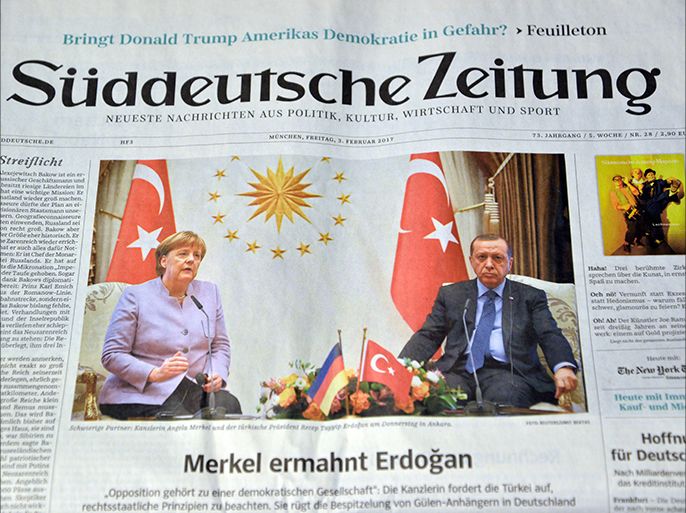 لقاء ميركل وأردوغان بأنقرة تصدر الافتتاحيات ومقالات الرأي بكبريات الصحف الألمانية الجمعة.
