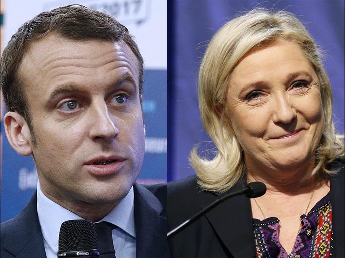 l,مبو لمرشحي الرئاسة الفرنسية: إيمانويل ماكرون : Emmanuel Macron و مارين لوبان : Marine Le Pen