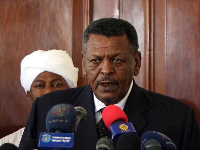 The newly-appointed Sudanese First Vice-President Bakri Hassan Saleh is seen during the swearing-in ceremony in Khartoum, Sudan, 09 December 2013. A new Sudanese government and two vice-presidents took the oath on 09 December 2013.