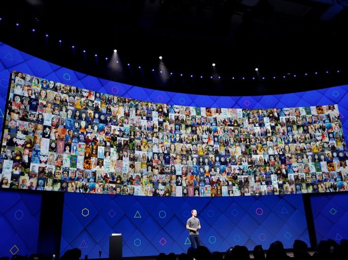 Facebook Founder and CEO Mark Zuckerberg speaks on stage during the annual Facebook F8 developers conference in San Jose, California, U.S., April 18, 2017. REUTERS/Stephen Lam