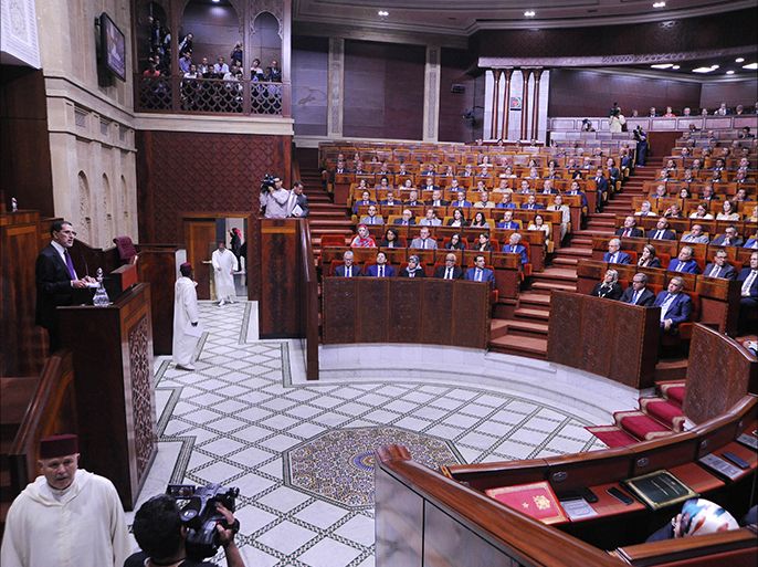 العثماني أثناء تقديم برنامج حكومته أمام البرلمان ـ الجزيرة نت