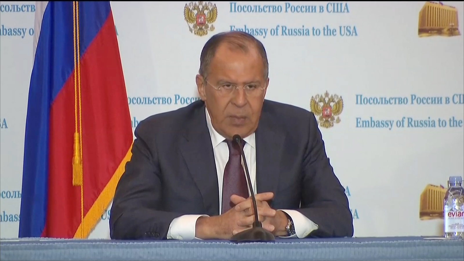 ‪لافروف: ليست هناك أدلة حتى الآن تدين روسيا بالتدخل في السياسة الداخلية الأميركية‬  (الجزيرة)
