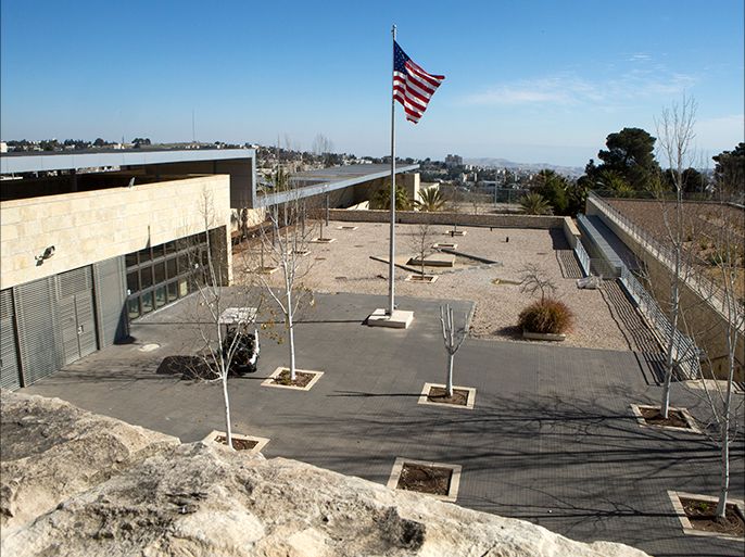 epa05744303 A view of the United States Consulate building complex in West Jerusalem, 23 January 2017. The US announced President Trump is beginning the first stages of discussions to move the US Embassy, currently located in Tel Aviv, to Jerusalem. Many believe this consulate building, completed several years ago and serving both American citizens in this area and visa-seeking Palestinians, could be the site of the US Embassy in Jerusalem should it be moved there by US President Trump. Another building could be built in west Jerusalem eventually. The U.S. diplomatic presence in Jerusalem was first established in 1844, and was designated a Consulate General in 1928. According to the their website the the US Consulate in Jerusalem 'employs both Jews, Moslems and Christians, demonstrating that people of different faiths and nationalities can work together in peace in this region.' The United States was the first country to recognize Israel as an independent state on 14 May 1948, when President Harry Truman issued a statement of recognition following Israel's proclamation of independence on the same date. EPA/JIM HOLLANDER