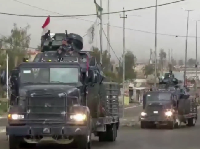 قوات الرد السريع تموقعت في جهة امشيرفة شمال غربي الموصل استعدادا لبدء عمليات عسكرية في الأحياء الشمالية التي لا تزال تحت سيطرة تنظيم الدولة