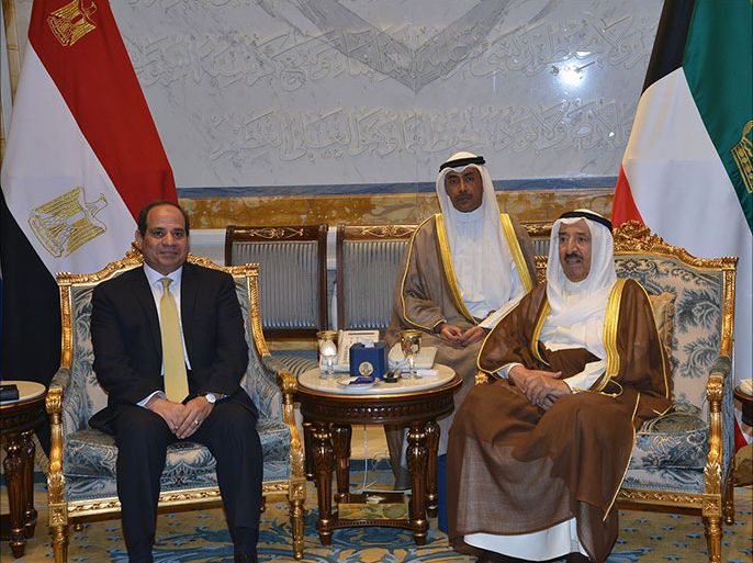 لقاء السيسي مع أمير الكويت مصدر الصور:وكالة الأنباء الكويتية