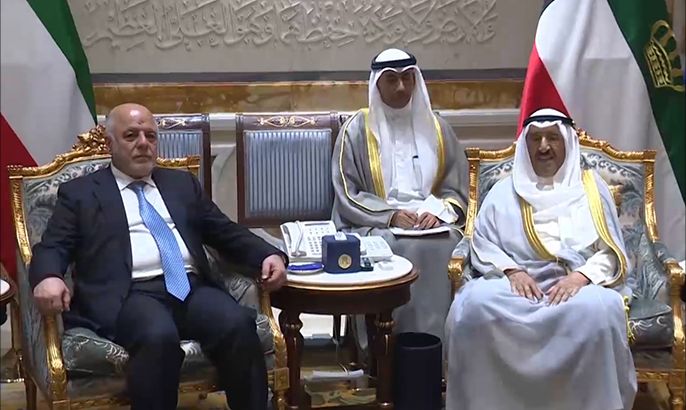 العبادي يبحث بالكويت العلاقات الثنائية وأزمة الخليج