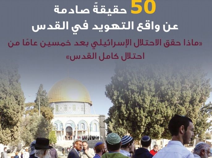 - إصدار لمؤسسة القدس الدولية - 50 حقيقة صادمة عن واقع التهويد في القدس