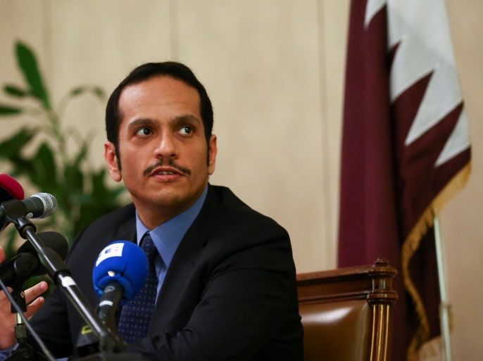 Qatari Foreign Minister Sheikh Mohammed bin Abdulrahman al-Thani attends a news conference in Rome, Italy, July 1, 2017. REUTERS/Alessandro Bianchi