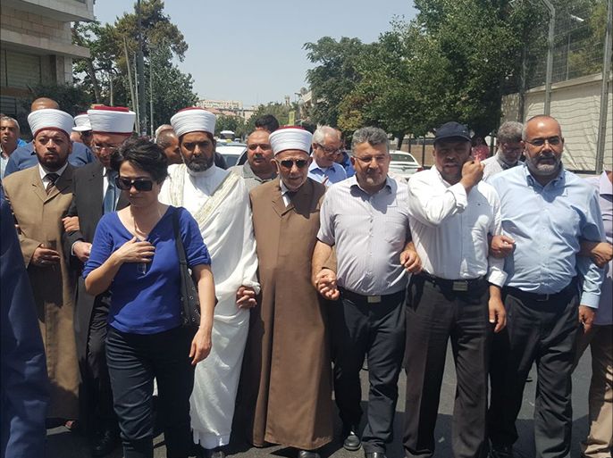 قيادات الداخل الفلسطيني والقدس دعت إلى اعتصام في شارع صلاح الدين قبالة القدس القديمة