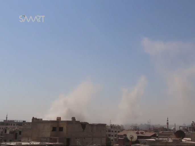 قصف صاروخي للنظام يستهدف أطراف حي جوبر وعين ترما شرق دمشق
