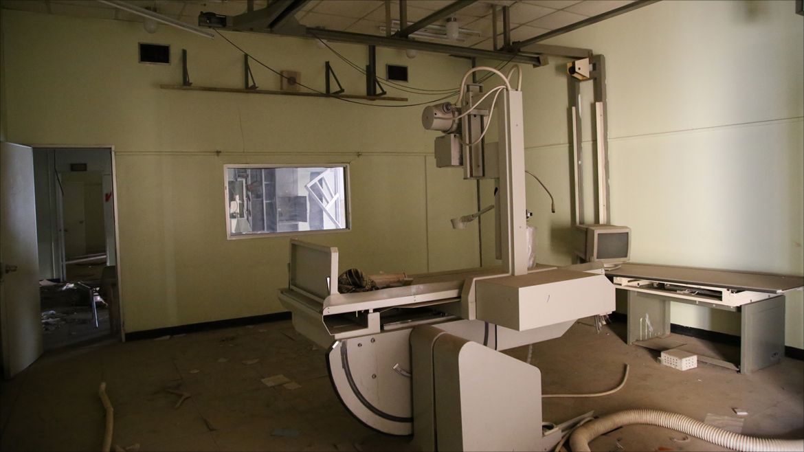 تعرضت كثير من الأجهزة الطبية باهظة الثمن إلى التخريب في مستشفيات الموصل