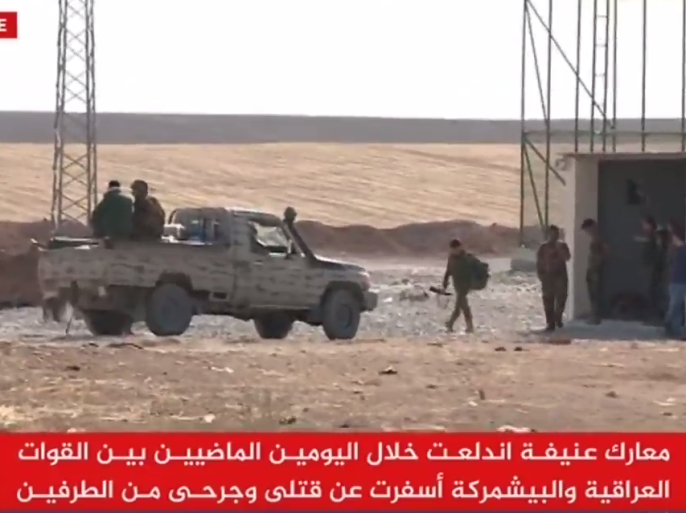 مناطق غربي محافظة نينوى شمالي العراق شهدت مواجهات عنيفة بين القوات العراقية والبشمركة الكردية