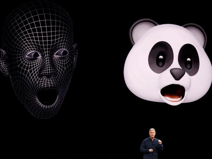 Apple Senior Vice President of Worldwide Marketing, Phil Schiller, shows Animoji during a launch event in Cupertino, California, U.S. September 12, 2017. REUTERS/Stephen Lam TPX IMAGES OF THE DAY