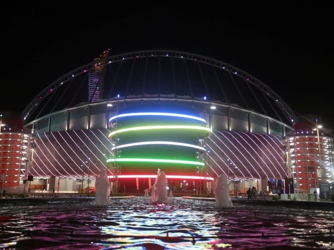 A view shows the Khalifa International Stadium in Doha, Qatar, May 18, 2017. Picture taken May 18, 2017. REUTERS/Ibraheem Al Omari