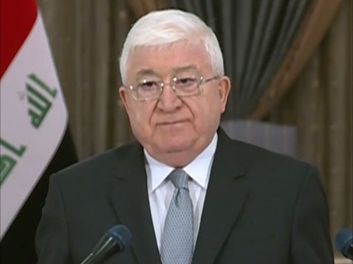 كلمة للرئيس العراقية فؤاد معصوم حوا التطورات في العراق