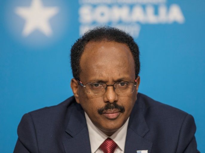 Mohamed Abdullahi Mohamed, President of Somalia, attends the London Somalia Conference' at Lancaster House, May 11, 2017. REUTERS/Jack Hill/Pool